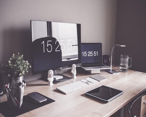 Gaming PC and monitor display setup